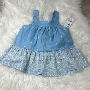 OshKosh B'gosh Light Blue Patterned Dress